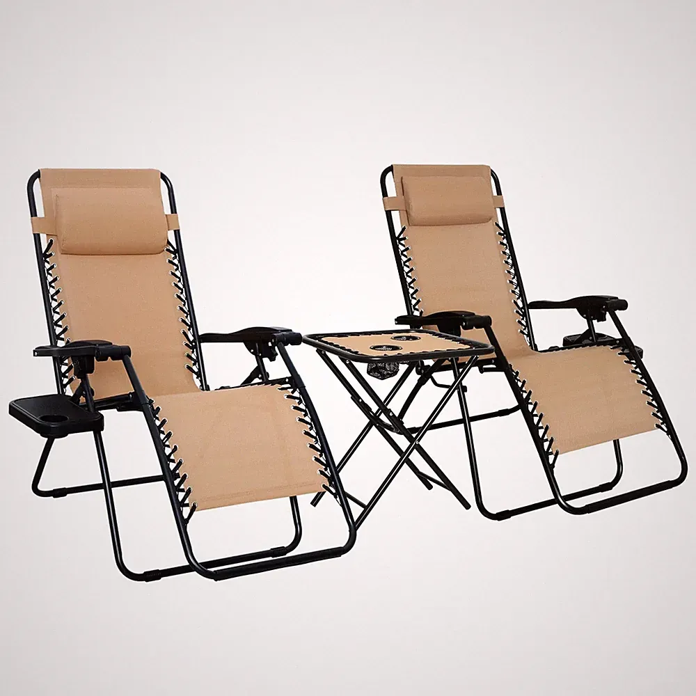 Basics Textilene Zero Gravity Chair Set of 2 - Model JC085