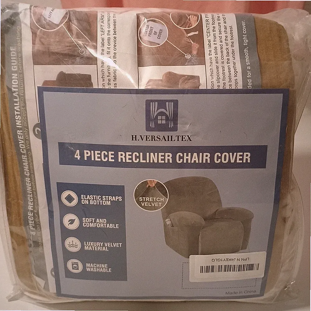 H.VERSAILTEX Stretch Recliner Slipcovers Recliner Chair Cover Breathable..TAN